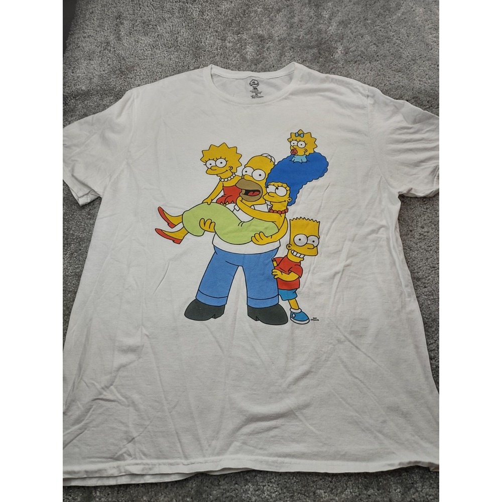 The Simpsons 20th Century Fox Mens T-shirt XL Adult White Retro - Picture 1 of 7